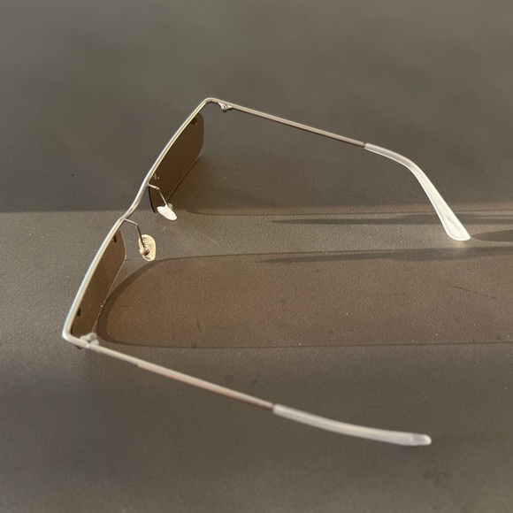 A BETTER FEELING M015 Beige Rectangular Sunglasses - Picture 6 of 9